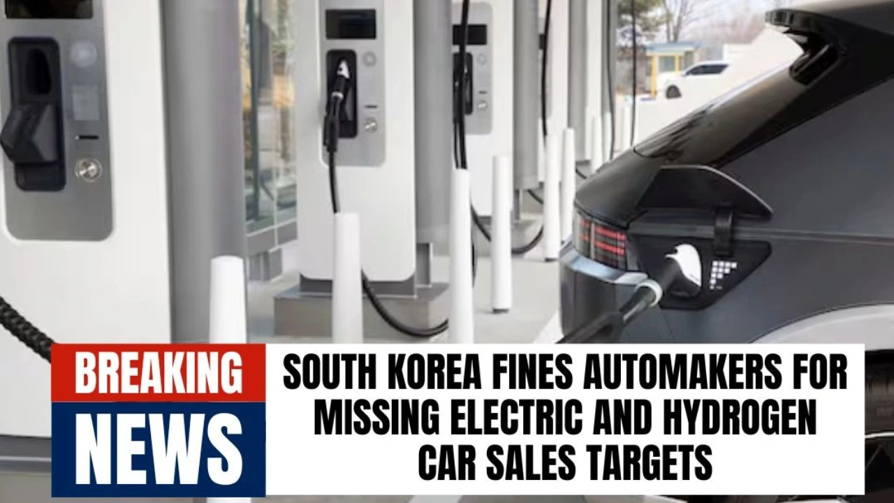 South Korea Fines Automakers For Missing Electric And Hydrogen Car Sales Targets
